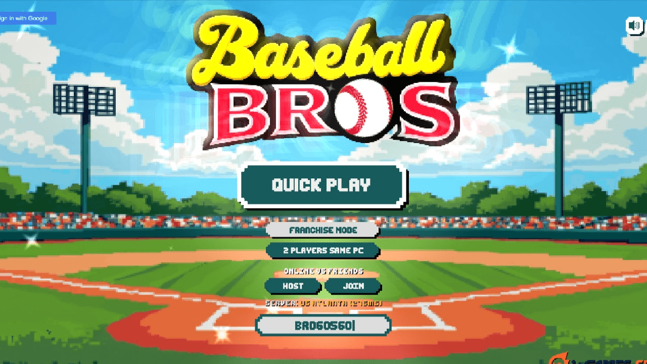 Click to Play Baseball Bros Now